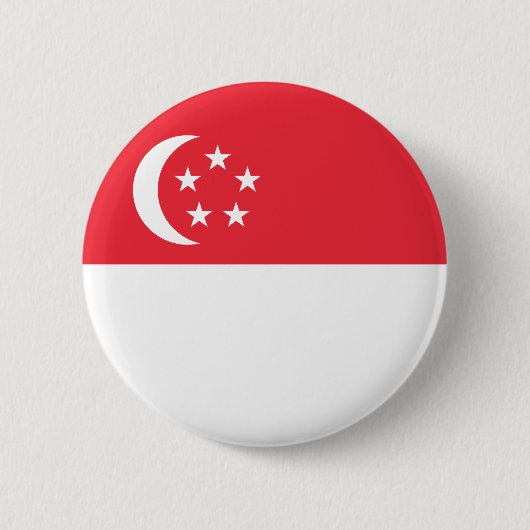 Singapore Flag 缶バッジ (正面)