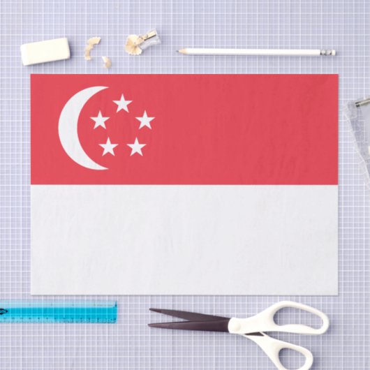 Singapore Flag 薄葉紙 (クラフト)