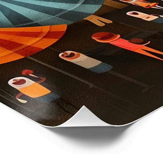 Singapore: Lion City - Whimsical Art ポスター (コーナー)