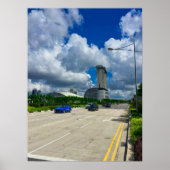 Singapore Marina Bay Sands Skyline ポスター (正面)