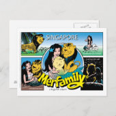 SINGAPORE MERFAMILY®ポストカード ポストカード (正面/裏面)