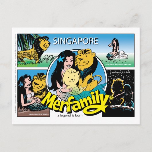 SINGAPORE MERFAMILY®ポストカード ポストカード (正面)
