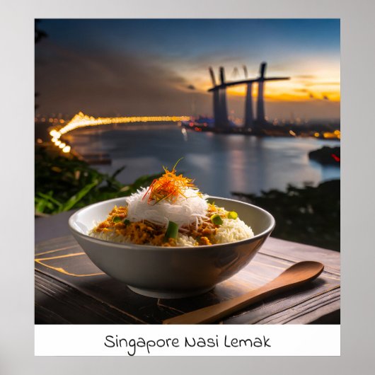 Singapore Nasi Lemak – アーカイブプリント ポスター (正面)