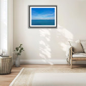 Singapore Strait Ocean View with Cargo Ships ポスター