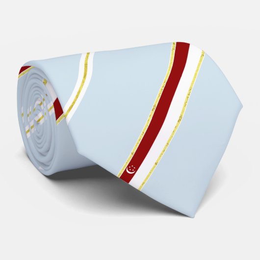 Singapore stripes flag ネクタイ (ロール)