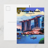 Singapore Travel Postcard, Singapore Skyline Postc ポストカード (正面/裏面)