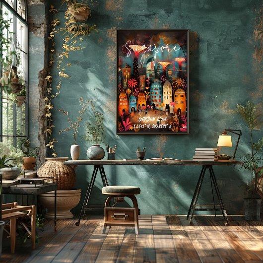 Singapur: Ciudad Jardín ポスター