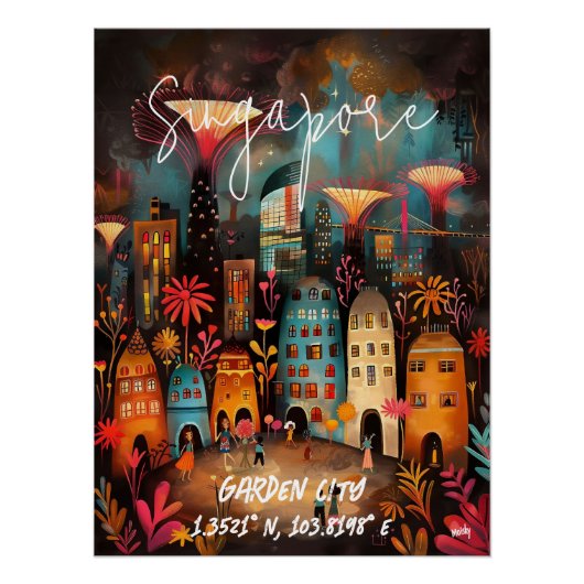 Singapur: Ciudad Jardín ポスター (正面)