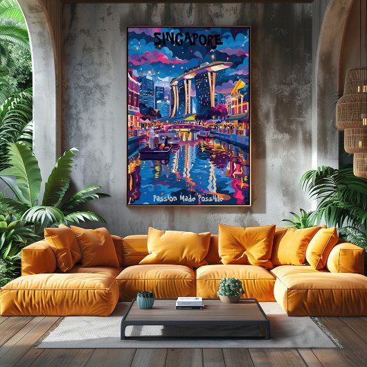 Singapur: Passion Made Possible Arte Contemporáneo ポスター