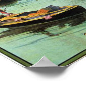 Singapur Vintage Reise ポスター (角)