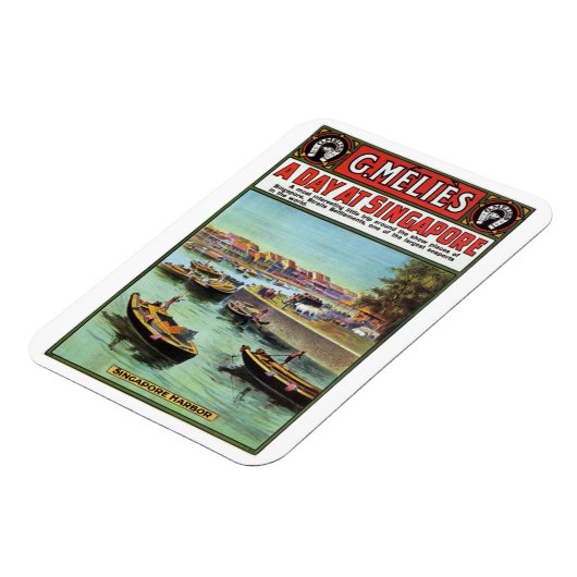 Singapur Vintage Reise マグネット (左側)