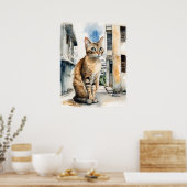 Singapura Cat - Cat Artプリント ポスター (キッチン)