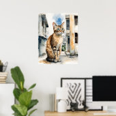 Singapura Cat - Cat Artプリント ポスター (ホームオフィス)