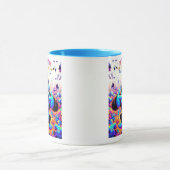  Singe excentrique et coloré. マグカップ (中央)