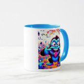  Singe excentrique et coloré. マグカップ (正面右)