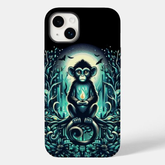Singe Mystique dans la Forêt Enchantée Case-Mate iPhoneケース (裏面)