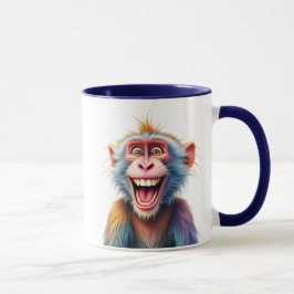 Singe rigolo au sourire éclatant. マグカップ
