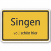 Singen Aufkleber Sticker Autoaufkleber シール (正面)
