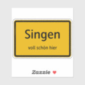 Singen Aufkleber Sticker Autoaufkleber シール (シート)