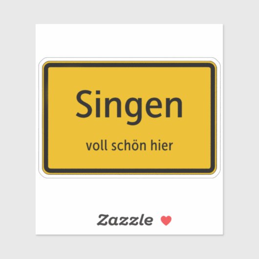 Singen Aufkleber Sticker Autoaufkleber シール (シート)
