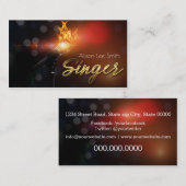 Singer Business card 名刺 (正面/裏面)