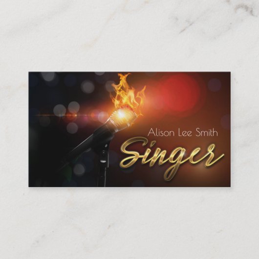 Singer Business card 名刺 (正面)