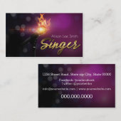 Singer Business card 名刺 (正面/裏面)