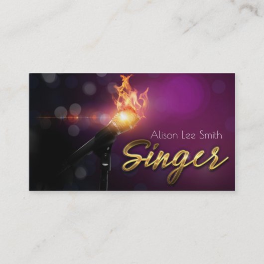 Singer Business card 名刺 (正面)
