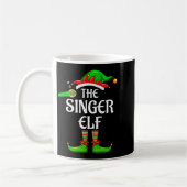 Singer Elf Matching Family Group Christmas Party P コーヒーマグカップ (左)