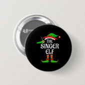 Singer Elf Matching Family Group Christmas Party P 缶バッジ (正面&裏面)