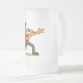 Singer getting into it フロストグラスビールジョッキ (正面右)