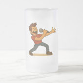 Singer getting into it フロストグラスビールジョッキ (中央)