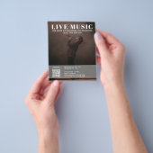 Singer Musician Music Photo Promotional Concert チラシ (手)