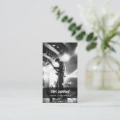 Singer Musician Photo Black & White Grunge Music 名刺 (スタンド正面)