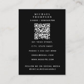 Singer Musician Photo Performer Model QR Code 名刺 (裏面)