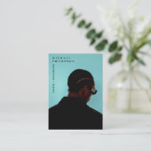 Singer Musician Photo Performer Model QR Code 名刺 (スタンド正面)