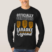 Singer Outfit Karaoke Legend Tシャツ (正面)