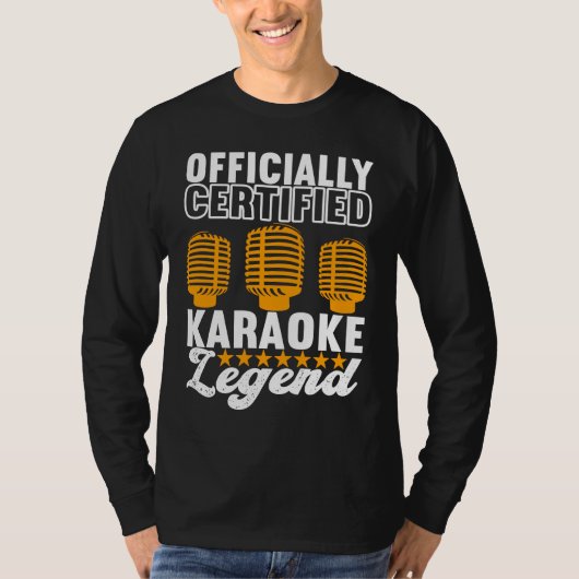 Singer Outfit Karaoke Legend Tシャツ (正面)