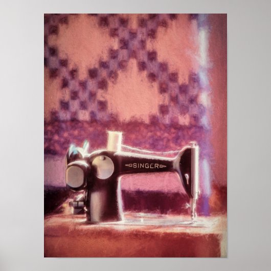 Singer Sewing Machine Value Poster Paper (Matte) ポスター (正面)