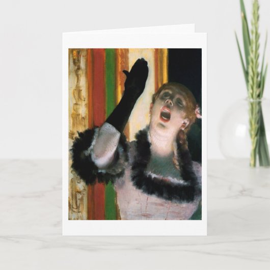 Singer with a Glove, Edgar Degas カード (正面)