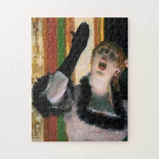 Singer with a Glove, Edgar Degas ジグソーパズル (縦)