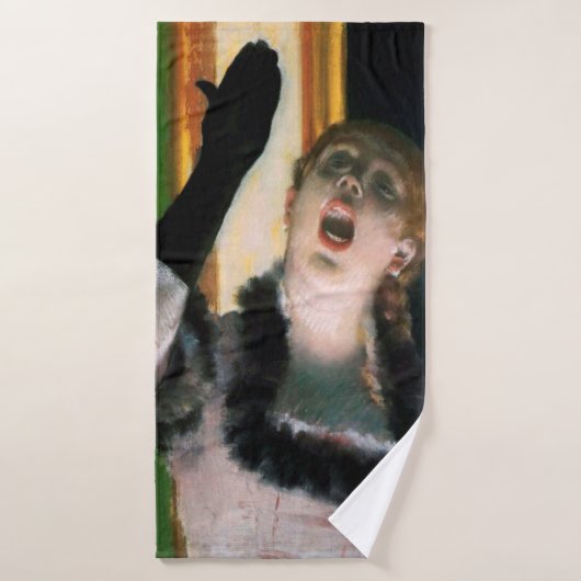 Singer with a Glove, Edgar Degas バスタオル (バスタオル)