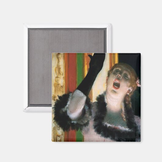 Singer with a Glove, Edgar Degas マグネット (正面/裏面)