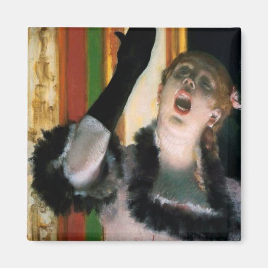 Singer with a Glove, Edgar Degas マグネット (正面)