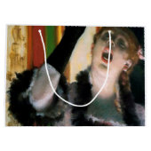 Singer with a Glove, Edgar Degas ラージペーパーバッグ (裏面)