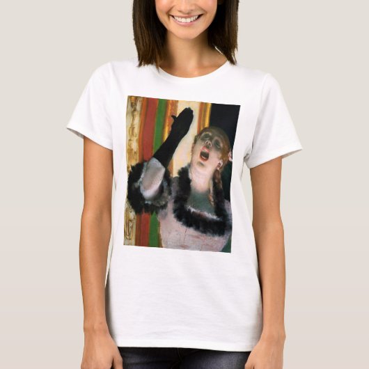 Singer with a Glove, Edgar Degas Tシャツ (正面)