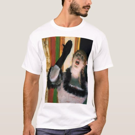 Singer with a Glove, Edgar Degas Tシャツ (正面)