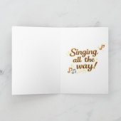 Singing all the way...Merry Christmas カード (内部)