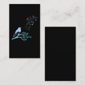 Singing Bird Musical Notes 名刺 (正面/裏面)