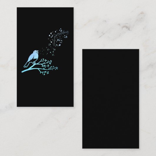 Singing Bird Musical Notes 名刺 (正面/裏面)